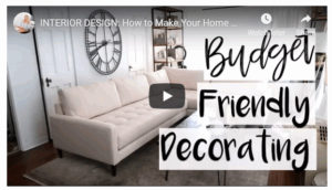 Budget Friendly Decorating