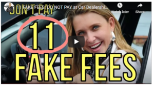 11 Fake Car Dealer Fees